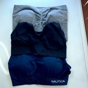 Nautica Genie Brand Leisure Wear Bra Bundle Size M/L Navy Grey Black Casual